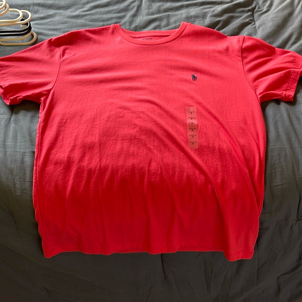 New Polo shirt, coral.